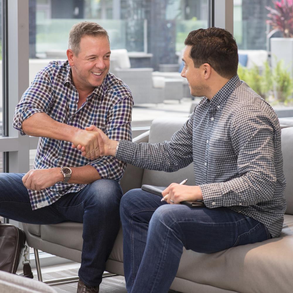 Michael and Client Working Together